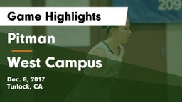 Pitman  vs West Campus  Game Highlights - Dec. 8, 2017