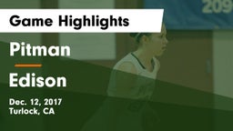 Pitman  vs Edison  Game Highlights - Dec. 12, 2017