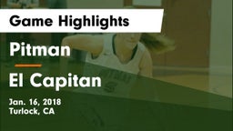Pitman  vs El Capitan Game Highlights - Jan. 16, 2018
