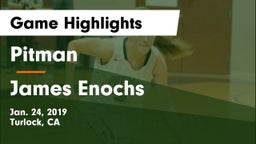 Pitman  vs James Enochs  Game Highlights - Jan. 24, 2019