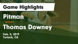 Pitman  vs Thomas Downey  Game Highlights - Feb. 5, 2019