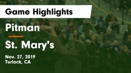 Pitman  vs St. Mary's  Game Highlights - Nov. 27, 2019