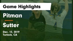 Pitman  vs Sutter Game Highlights - Dec. 12, 2019