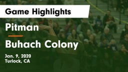 Pitman  vs Buhach Colony  Game Highlights - Jan. 9, 2020