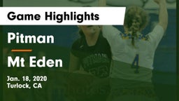 Pitman  vs Mt Eden Game Highlights - Jan. 18, 2020