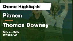 Pitman  vs Thomas Downey  Game Highlights - Jan. 23, 2020