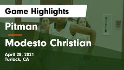 Pitman  vs Modesto Christian  Game Highlights - April 28, 2021