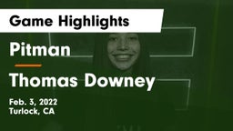 Pitman  vs Thomas Downey  Game Highlights - Feb. 3, 2022