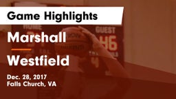 Marshall  vs Westfield  Game Highlights - Dec. 28, 2017
