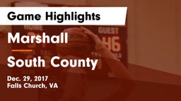 Marshall  vs South County  Game Highlights - Dec. 29, 2017