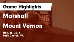 Marshall  vs Mount Vernon   Game Highlights - Nov. 28, 2018