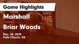 Marshall  vs Briar Woods  Game Highlights - Dec. 28, 2018