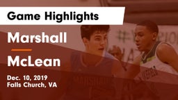Marshall  vs McLean  Game Highlights - Dec. 10, 2019