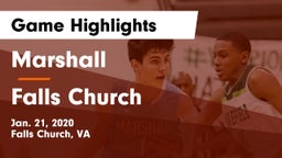 Marshall  vs Falls Church Game Highlights - Jan. 21, 2020