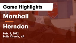 Marshall  vs Herndon  Game Highlights - Feb. 4, 2022