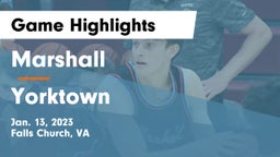 Marshall  vs Yorktown  Game Highlights - Jan. 13, 2023