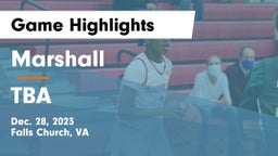 Marshall  vs TBA Game Highlights - Dec. 28, 2023