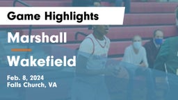 Marshall  vs Wakefield  Game Highlights - Feb. 8, 2024