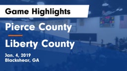 Pierce County  vs Liberty County Game Highlights - Jan. 4, 2019