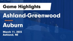 Ashland-Greenwood  vs Auburn  Game Highlights - March 11, 2023