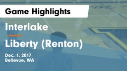 Interlake  vs Liberty  (Renton) Game Highlights - Dec. 1, 2017