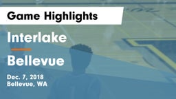 Interlake  vs Bellevue  Game Highlights - Dec. 7, 2018