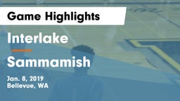 Interlake  vs Sammamish  Game Highlights - Jan. 8, 2019