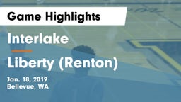 Interlake  vs Liberty  (Renton) Game Highlights - Jan. 18, 2019