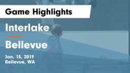Interlake  vs Bellevue  Game Highlights - Jan. 15, 2019