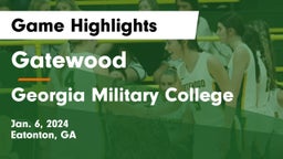 Gatewood  vs Georgia Military College  Game Highlights - Jan. 6, 2024