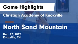 Christian Academy of Knoxville vs North Sand Mountain Game Highlights - Dec. 27, 2019