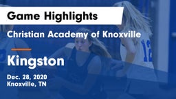 Christian Academy of Knoxville vs Kingston  Game Highlights - Dec. 28, 2020