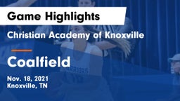 Christian Academy of Knoxville vs Coalfield  Game Highlights - Nov. 18, 2021