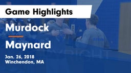 Murdock  vs Maynard  Game Highlights - Jan. 26, 2018