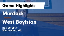 Murdock  vs West Boylston Game Highlights - Dec. 20, 2019
