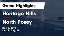 Heritage Hills  vs North Posey Game Highlights - Dec. 7, 2018