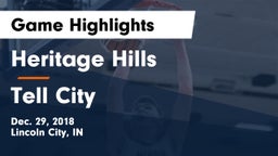 Heritage Hills  vs Tell City  Game Highlights - Dec. 29, 2018