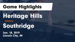 Heritage Hills  vs Southridge  Game Highlights - Jan. 18, 2019