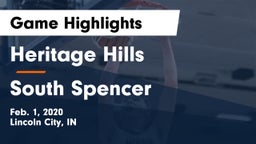 Heritage Hills  vs South Spencer  Game Highlights - Feb. 1, 2020