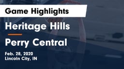 Heritage Hills  vs Perry Central  Game Highlights - Feb. 28, 2020