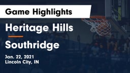 Heritage Hills  vs Southridge  Game Highlights - Jan. 22, 2021