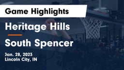 Heritage Hills  vs South Spencer  Game Highlights - Jan. 28, 2023
