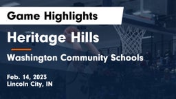 Heritage Hills  vs Washington Community Schools Game Highlights - Feb. 14, 2023