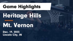 Heritage Hills  vs Mt. Vernon  Game Highlights - Dec. 19, 2023
