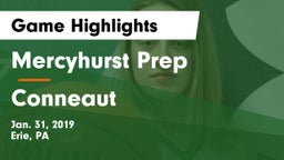 Mercyhurst Prep  vs Conneaut  Game Highlights - Jan. 31, 2019