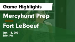 Mercyhurst Prep  vs Fort LeBoeuf  Game Highlights - Jan. 18, 2021