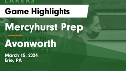 Mercyhurst Prep  vs Avonworth  Game Highlights - March 15, 2024