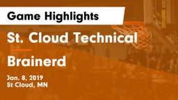 St. Cloud Technical  vs Brainerd  Game Highlights - Jan. 8, 2019