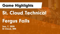 St. Cloud Technical  vs Fergus Falls  Game Highlights - Jan. 7, 2020