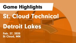 St. Cloud Technical  vs Detroit Lakes  Game Highlights - Feb. 27, 2020